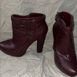 JustFab high heel booty boots